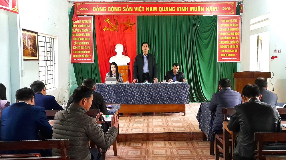 Đoàn công tác của Sở Nông nghiệp và PTNT làm việc tại huyện Xín Mần